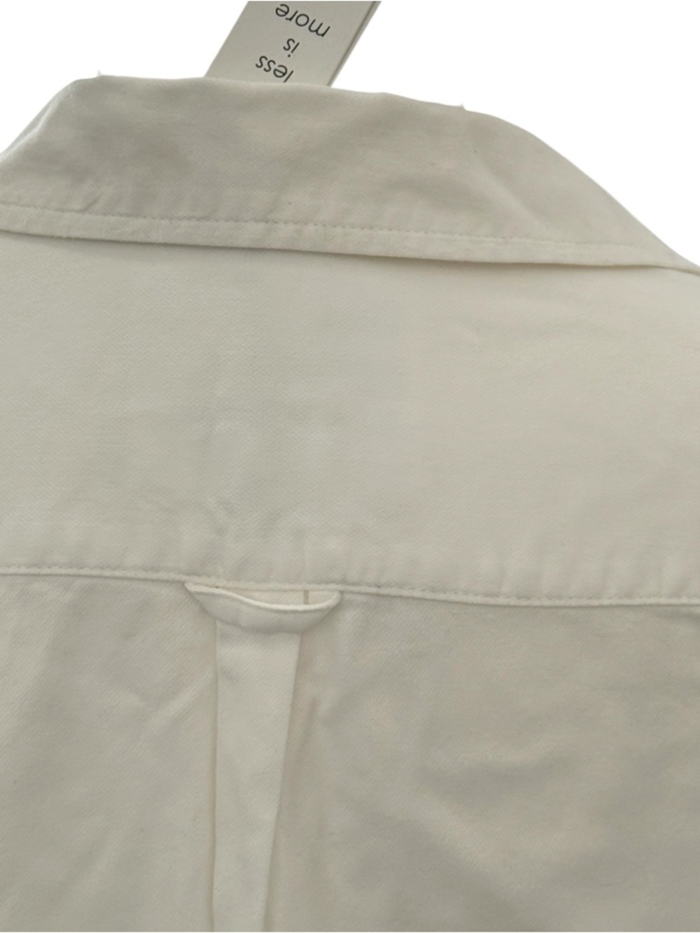 Unsubscribed White Oxford Shirt Dress S 100% Cotton Button Down Minimal NWT - Picture 15 of 16